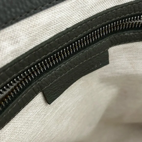 100% AUTHENTIC ETIENNE AIGNER LEATHER ADELINE LOGO TOTE SHOULDER BAG - Picture 9 of 11